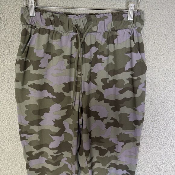 Lululemon Keep Moving Pants Womens 8 Green Camo High-Rise 7/8 Stretch - Picture 2 of 9